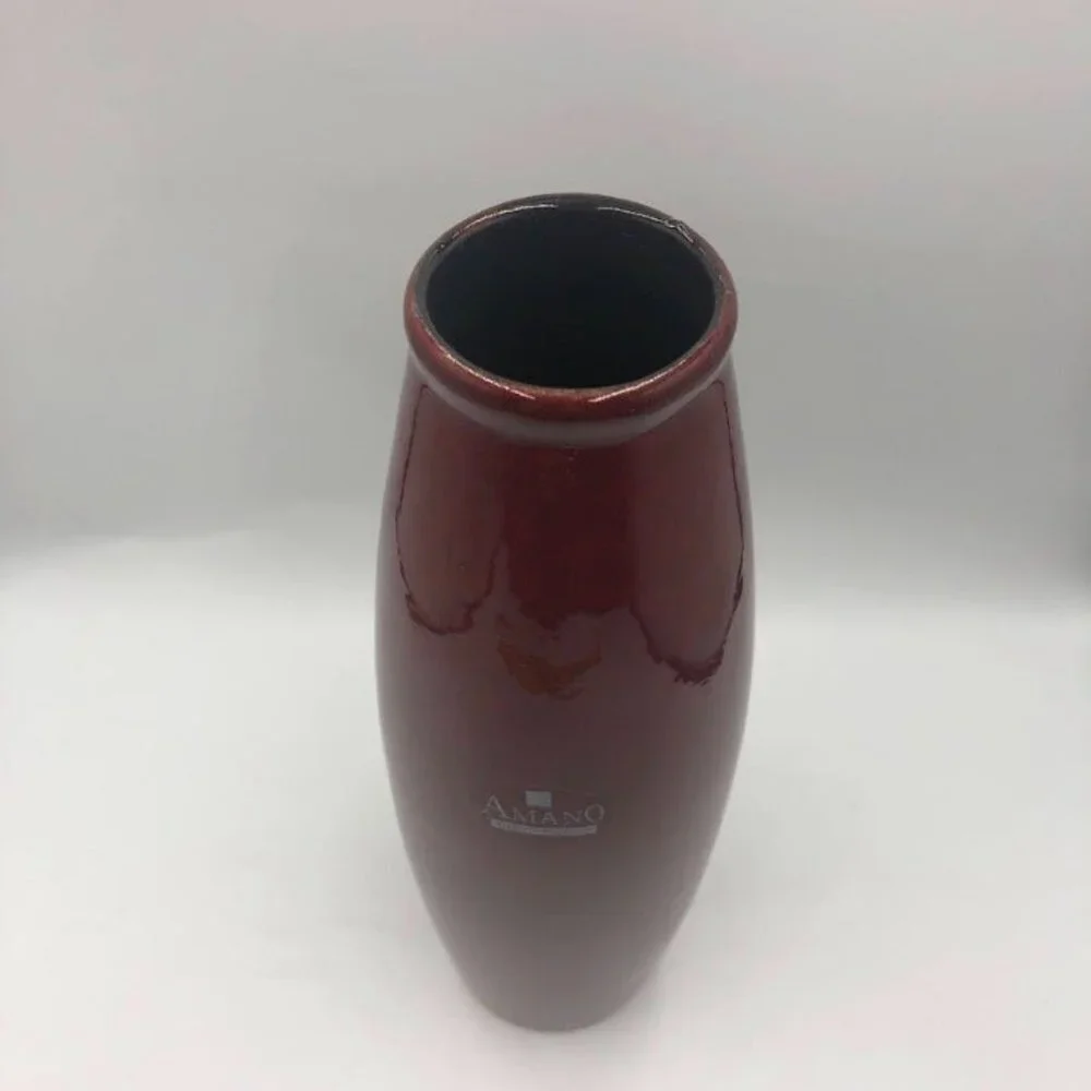 AMANO Made in Germany Scheurich RARE Red Oxblood Vase Pier 1 Imports Décor